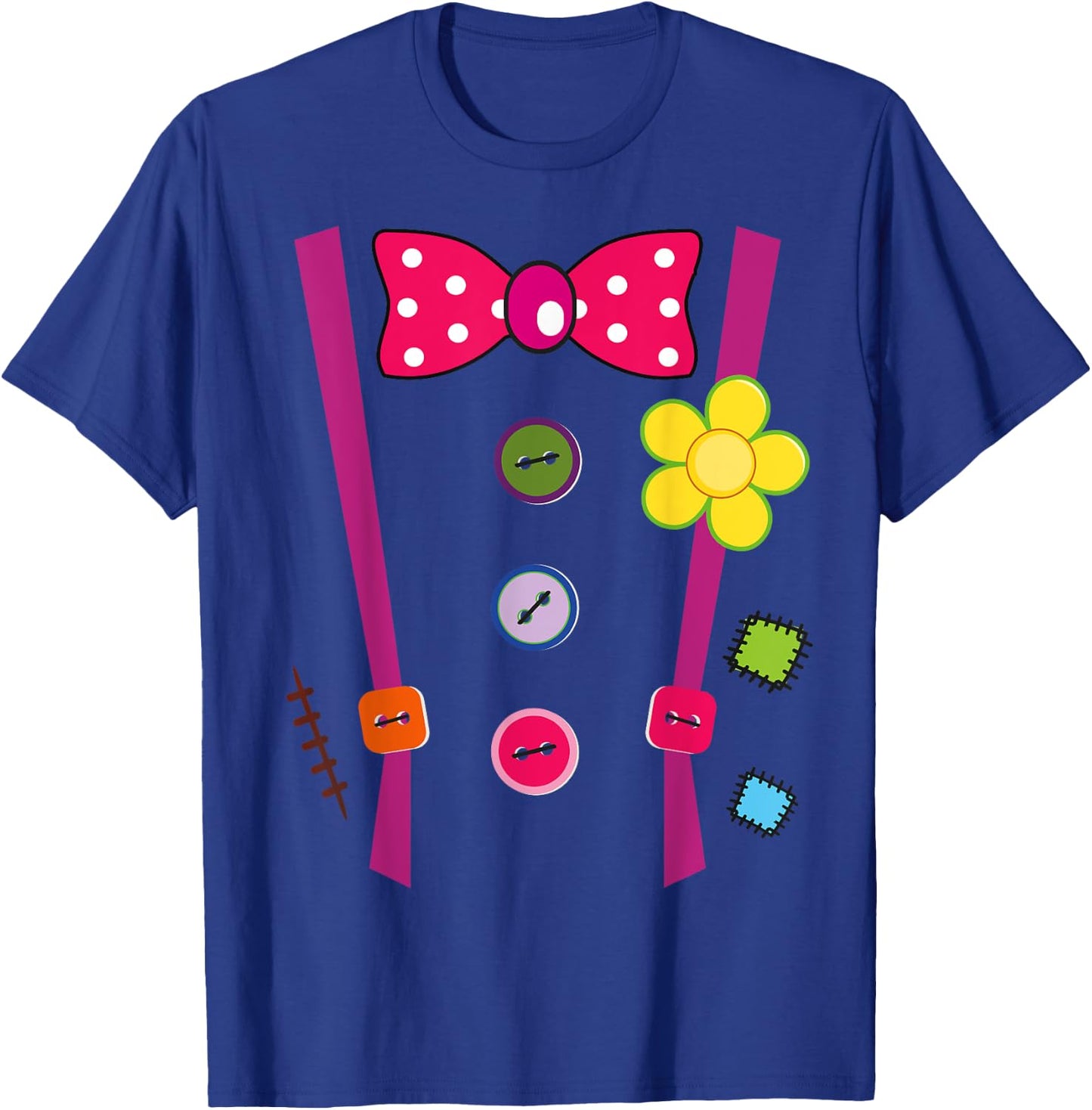 Halloween Clown DIY Costume Fun For Man Woman & Kids T-Shirt - T-Shirt | Royal