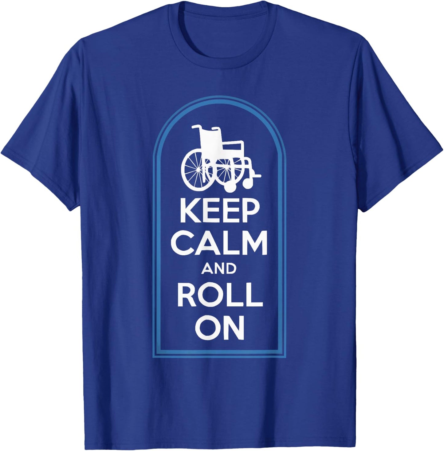 Wheelchair User Paraplegic Disabled Disability Handicap T-Shirt - T-Shirt | Royal