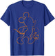 Disney - Mickey Mouse Halloween Outline T-Shirt - T-Shirt | Royal