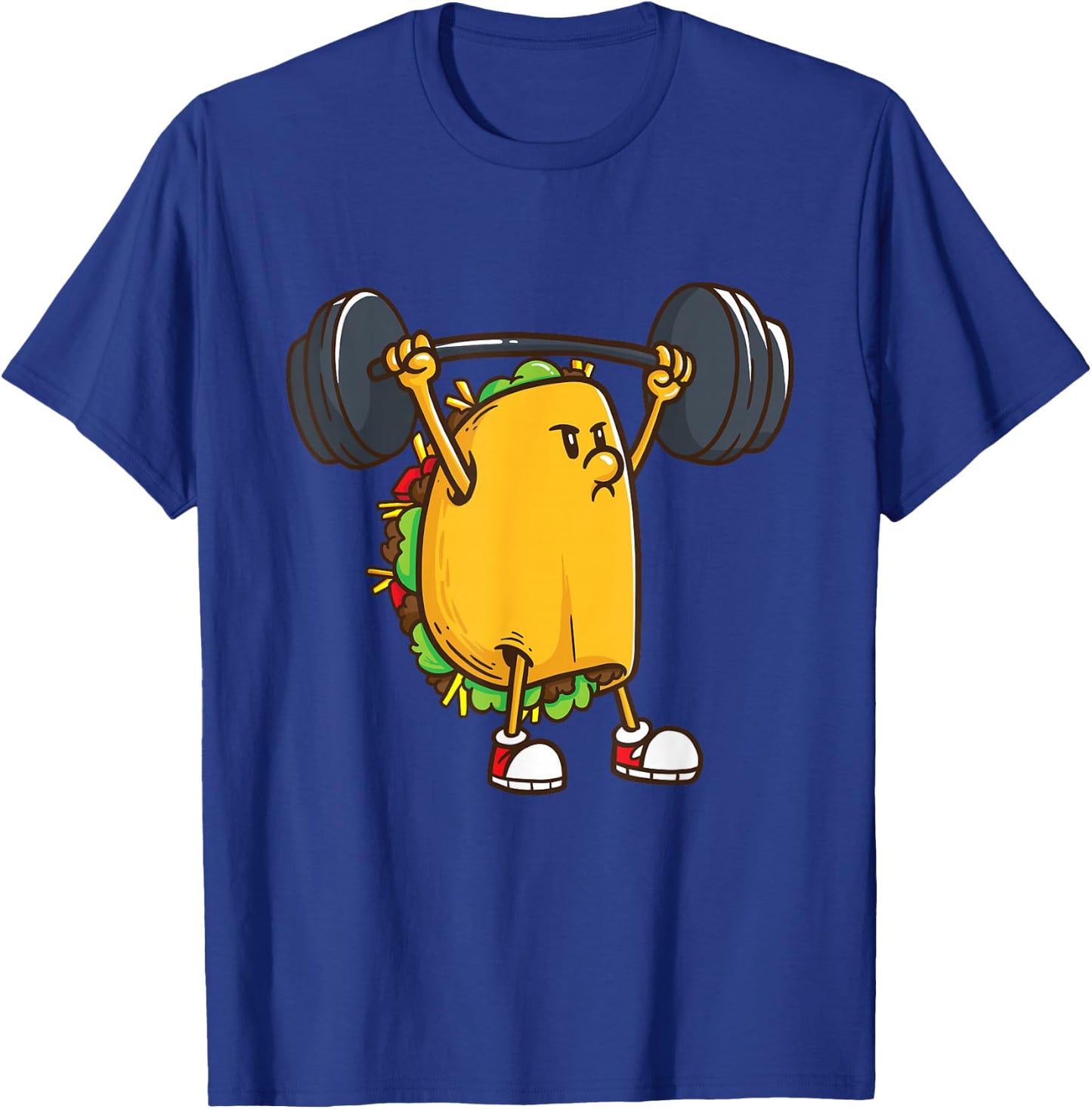 Funny Tacos Powerlifting Weightlifting Gym Workout Girls T-Shirt - T-Shirt | Royal