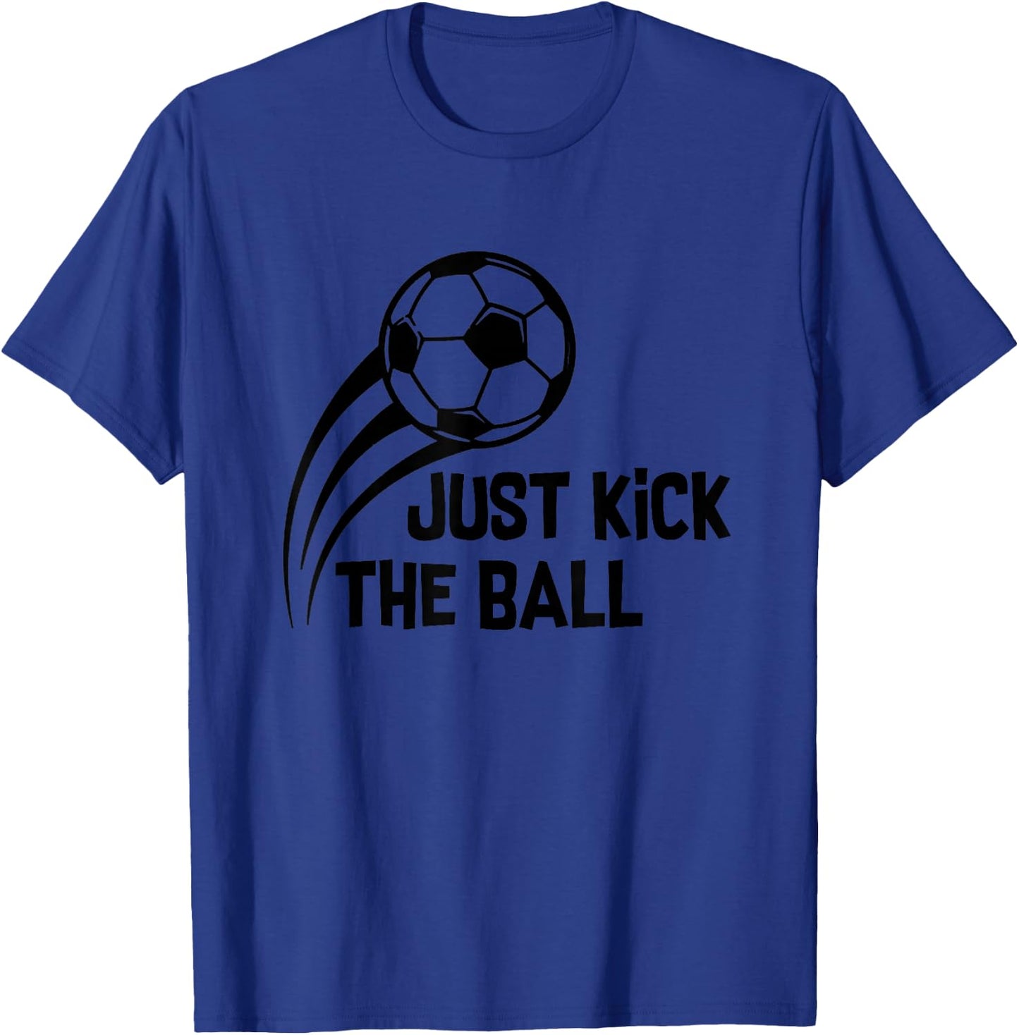 Soccer Kick The Ball T-Shirt - T-Shirt | Royal