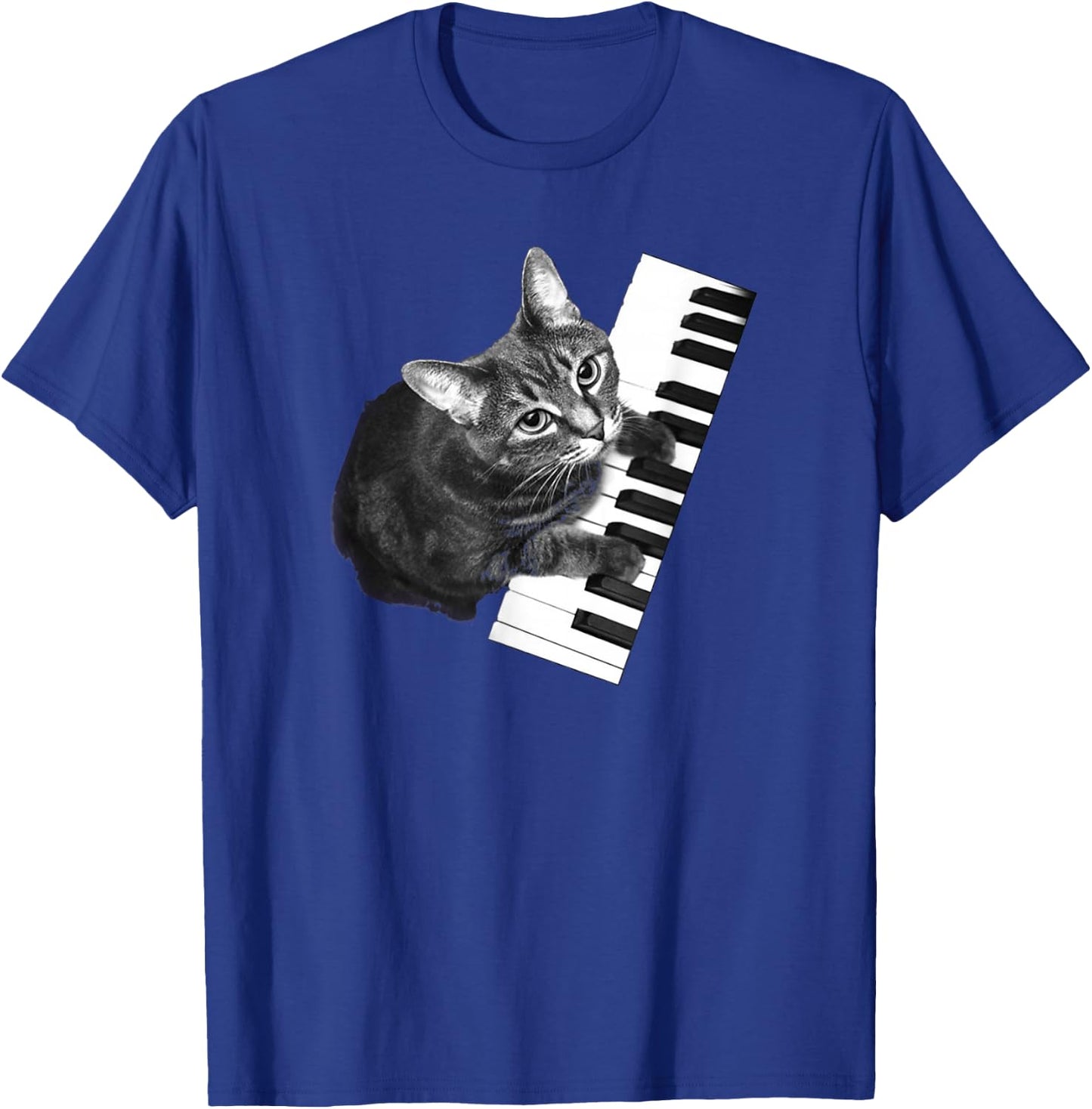 Piano Cat Shirt T-Shirt - T-Shirt | Royal