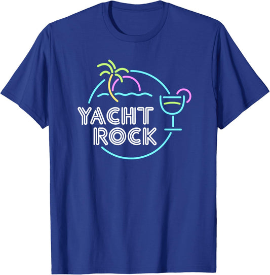 Faded Cocktail Hour Yacht Rock T-Shirt - T-Shirt | Royal