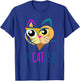 Funny Abstract Cat Art Picatsso Shirt For Art Teachers Men Women Kids T-Shirt - T-Shirt | Royal