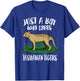 Just A Boy Who Loves Tasmanian Tigers Gift T-Shirt - T-Shirt | Royal