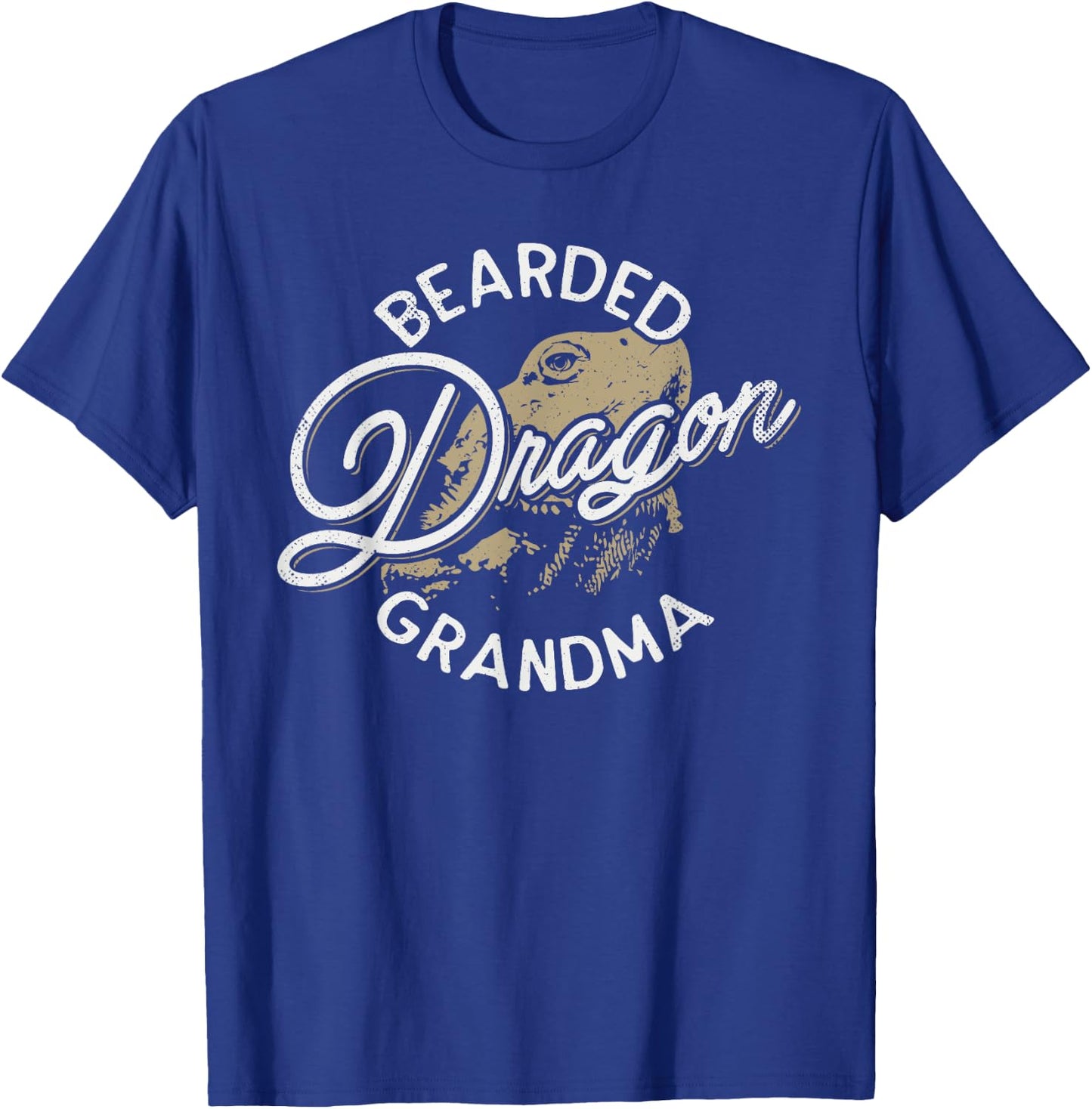 Bearded Dragon Grandma Pogona Reptile Lizard Lover Themed T-Shirt - T-Shirt | Royal