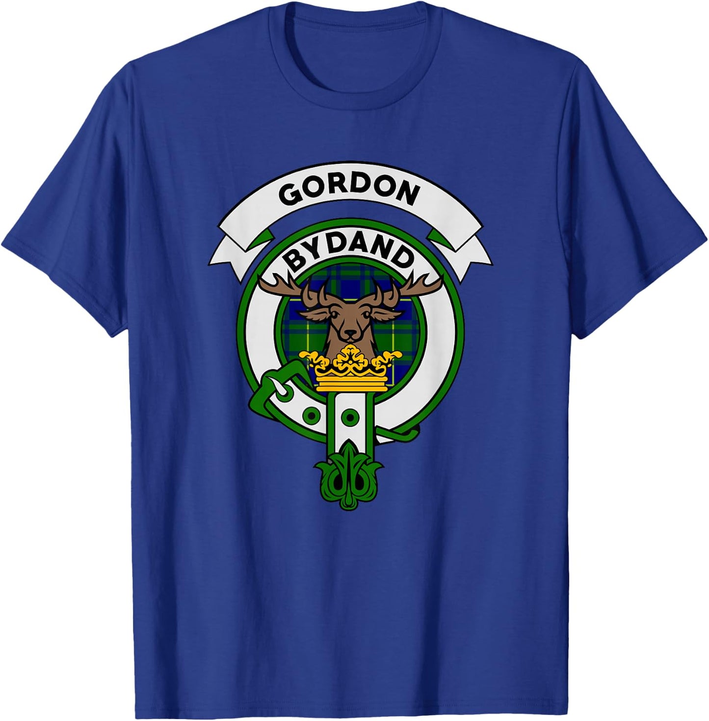 Gordon Clan Badge Shirt - Scottish Tartan Gifts T-Shirt - T-Shirt | Royal