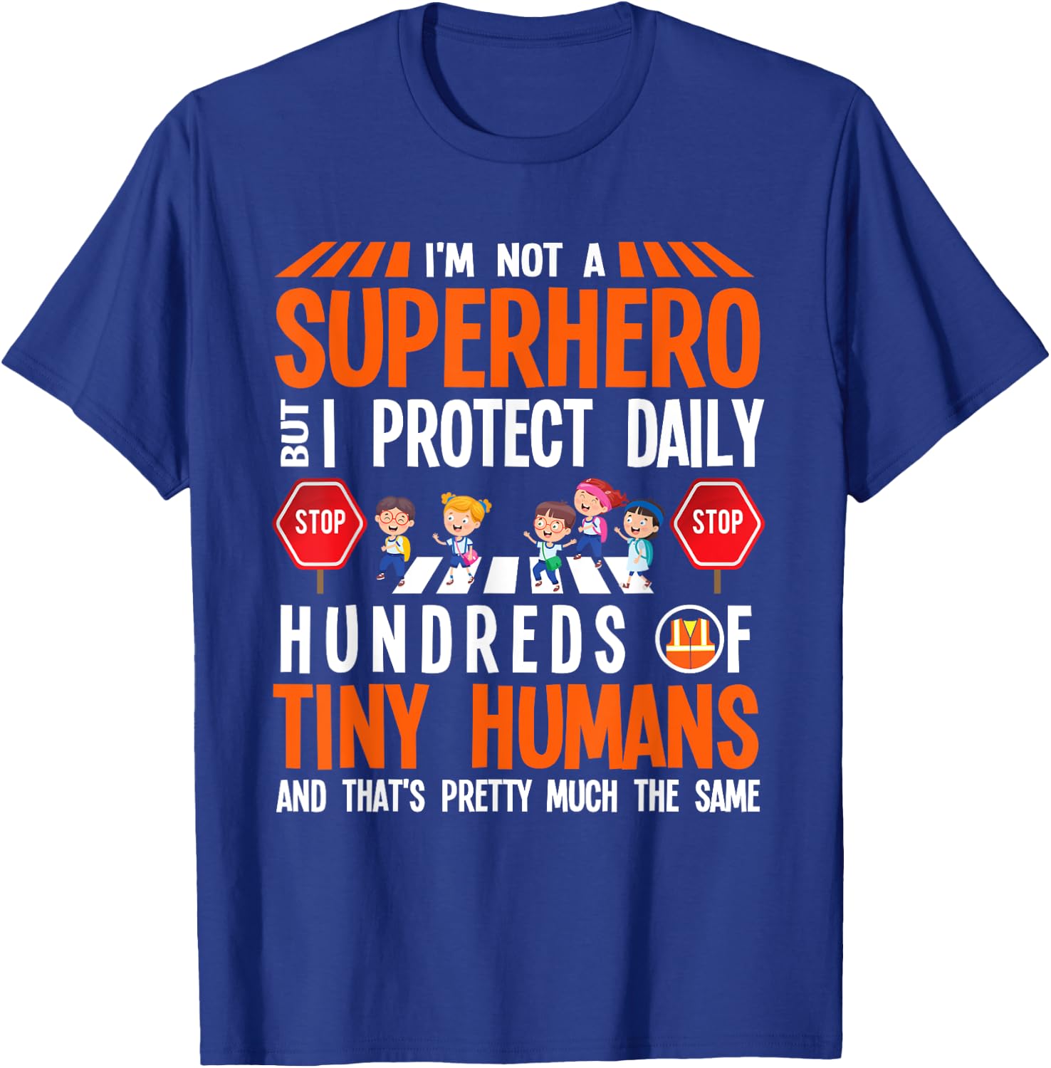 School Crossing Guard T-Shirt - T-Shirt | Royal