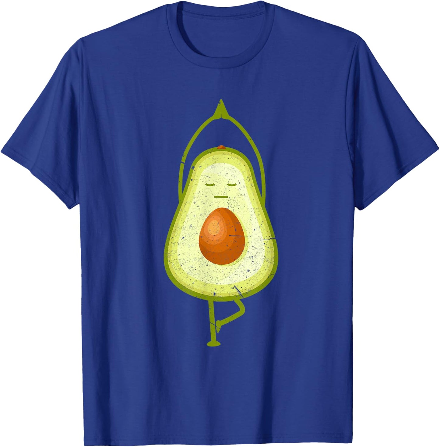 Avocado Yoga Funny Namaste Meditation Vegan T-Shirt - T-Shirt | Royal