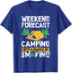 Distressed Weed Gift | Stoner Marijuana Happy Camper T-Shirt - T-Shirt | Royal