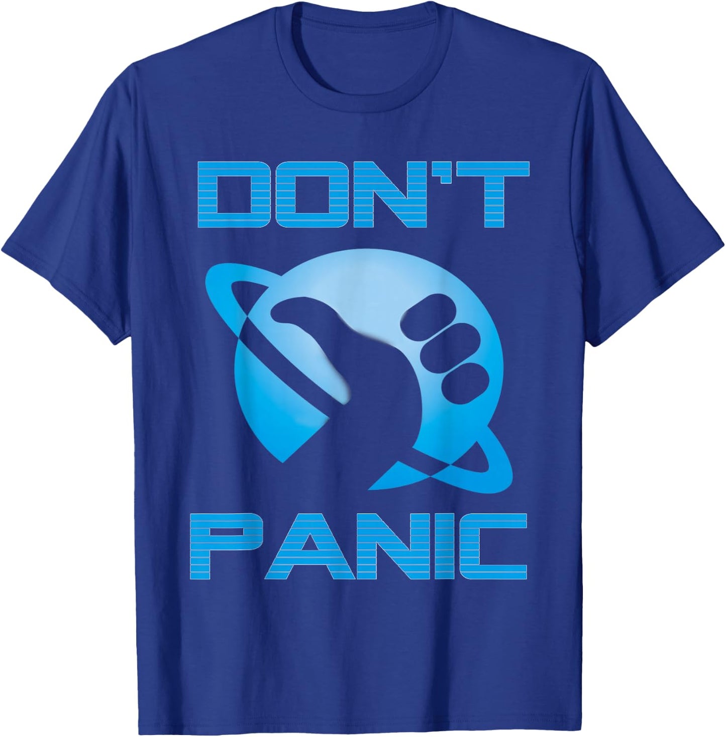 Hitchiker's Guide to The Galaxy Dont Panic T-Shirt - T-Shirt | Royal