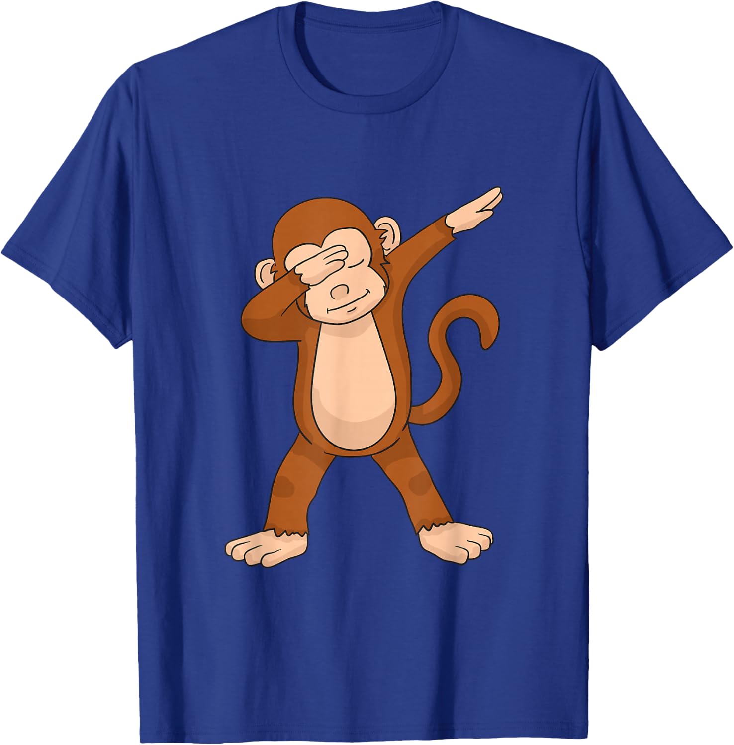 Dabbing Monkey Funny Dab Gift T-Shirt - T-Shirt | Royal