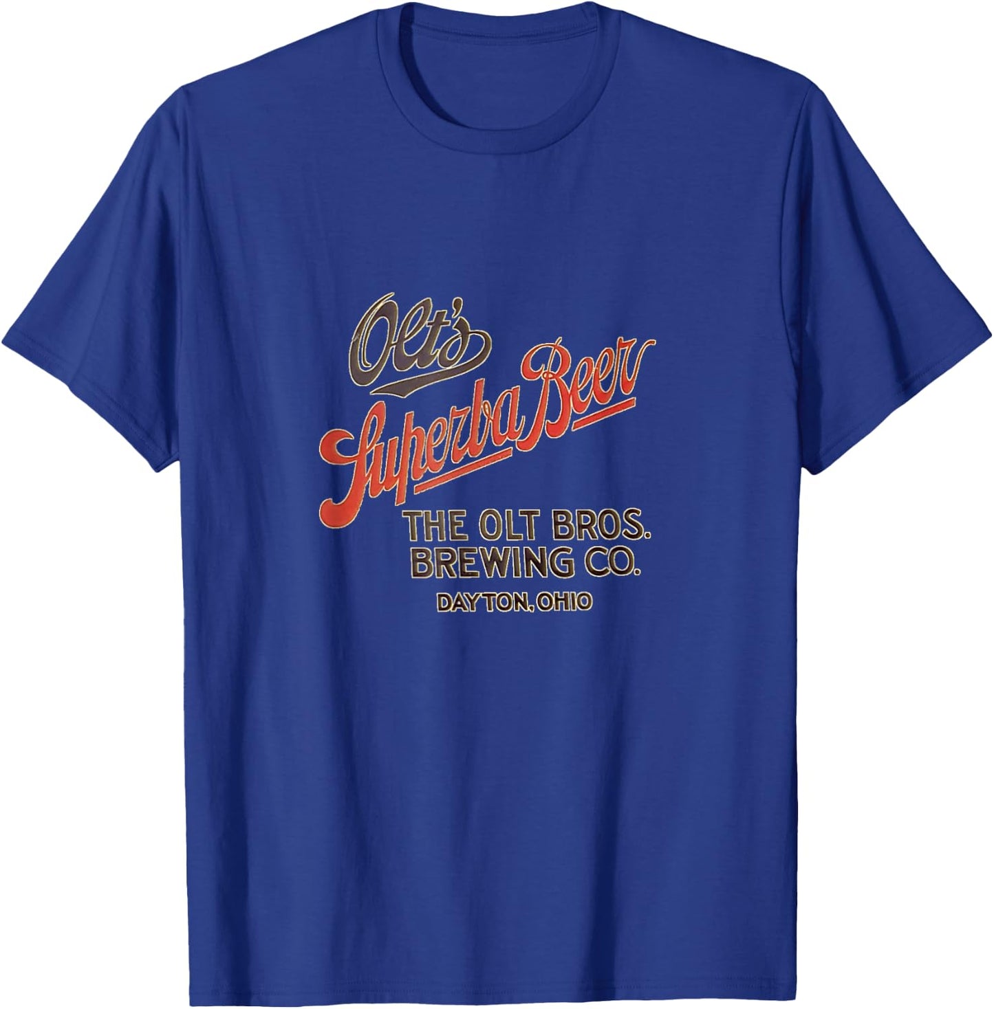 Olt's Superba Beer Dayton Ohio T-Shirt - T-Shirt | Royal