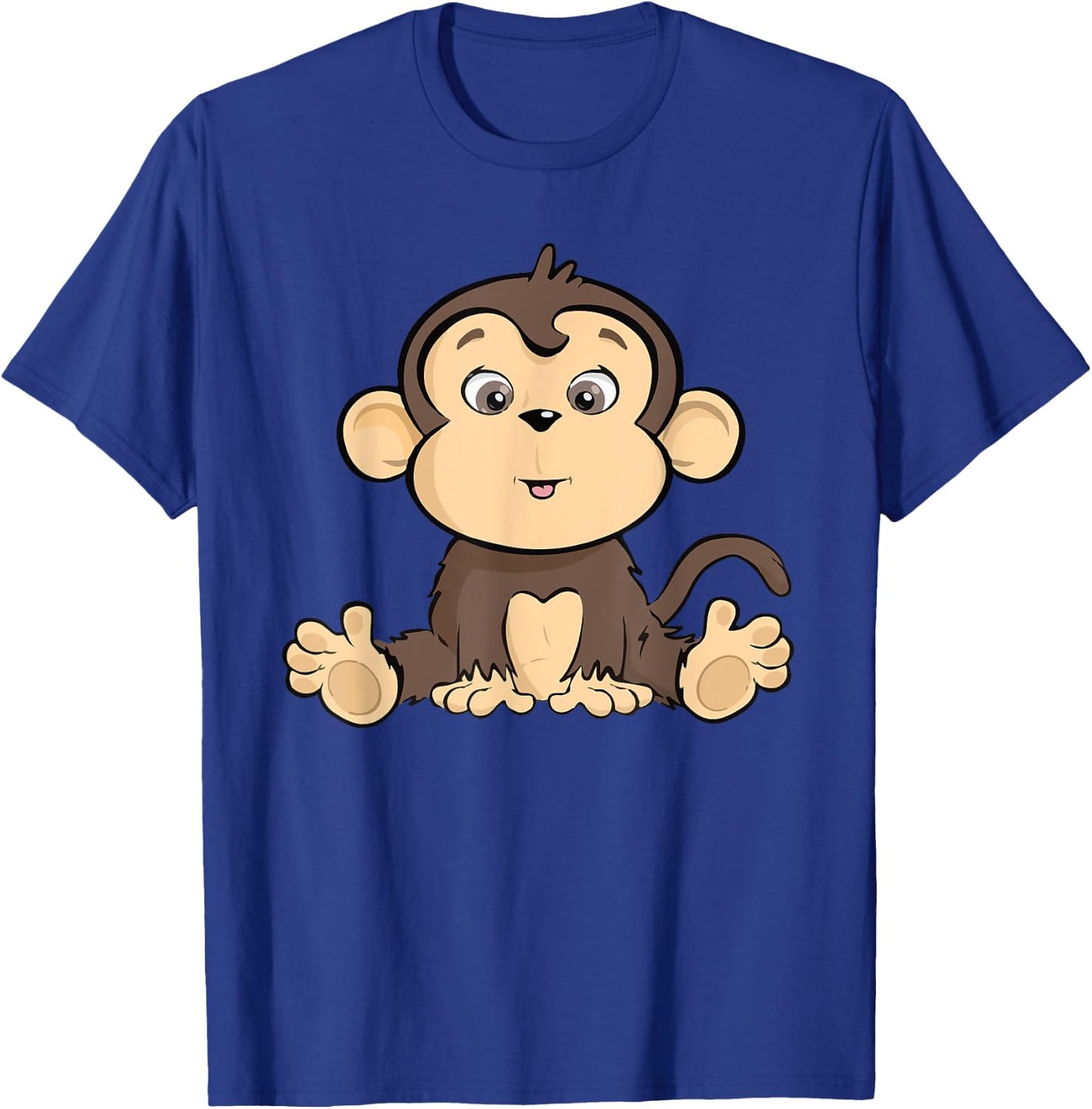 Cute Monkey T-Shirt - T-Shirt | Royal