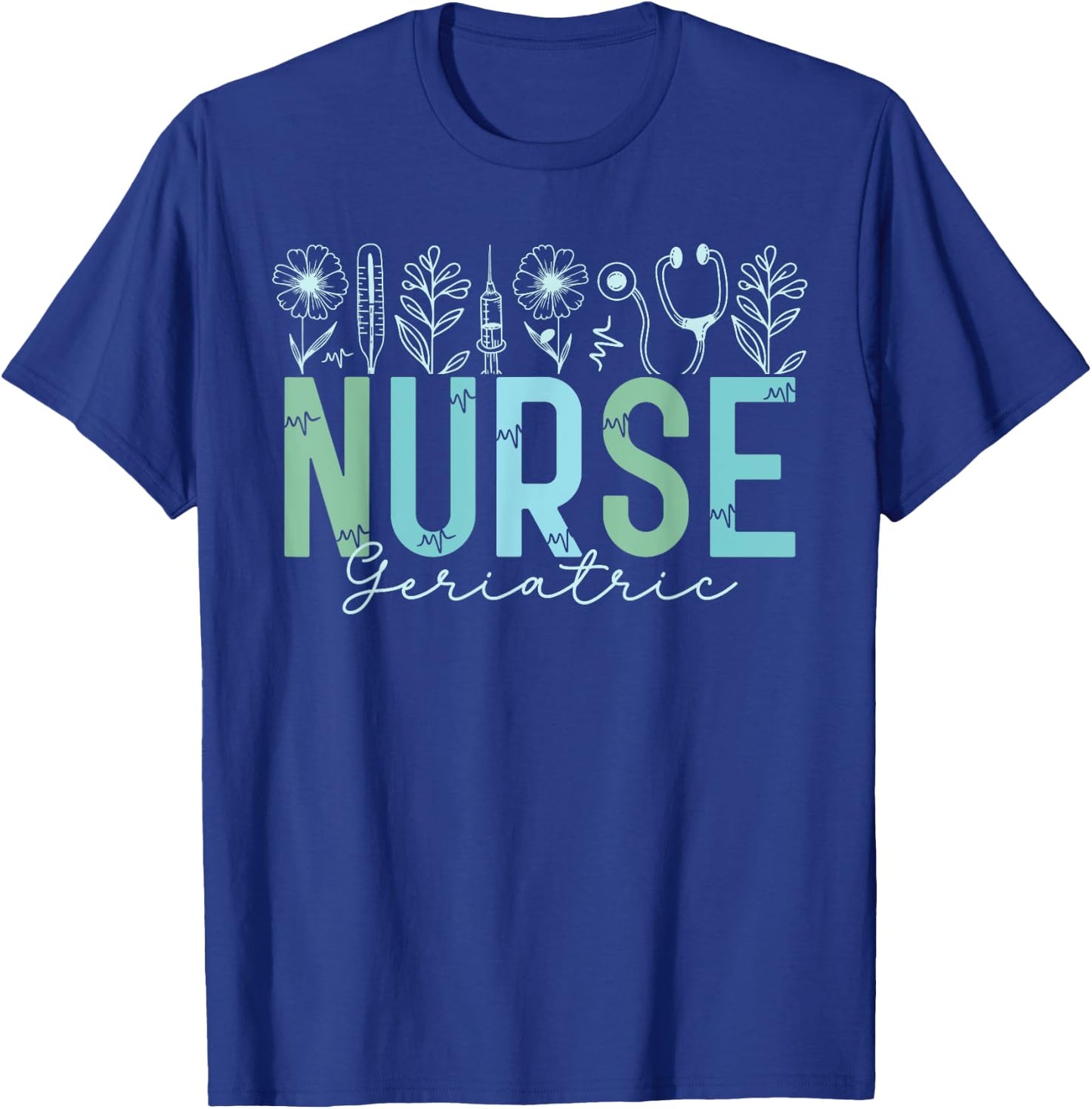 Geriatric Caregiver Geriatric Nurse Nursing Women T-Shirt - T-Shirt | Royal