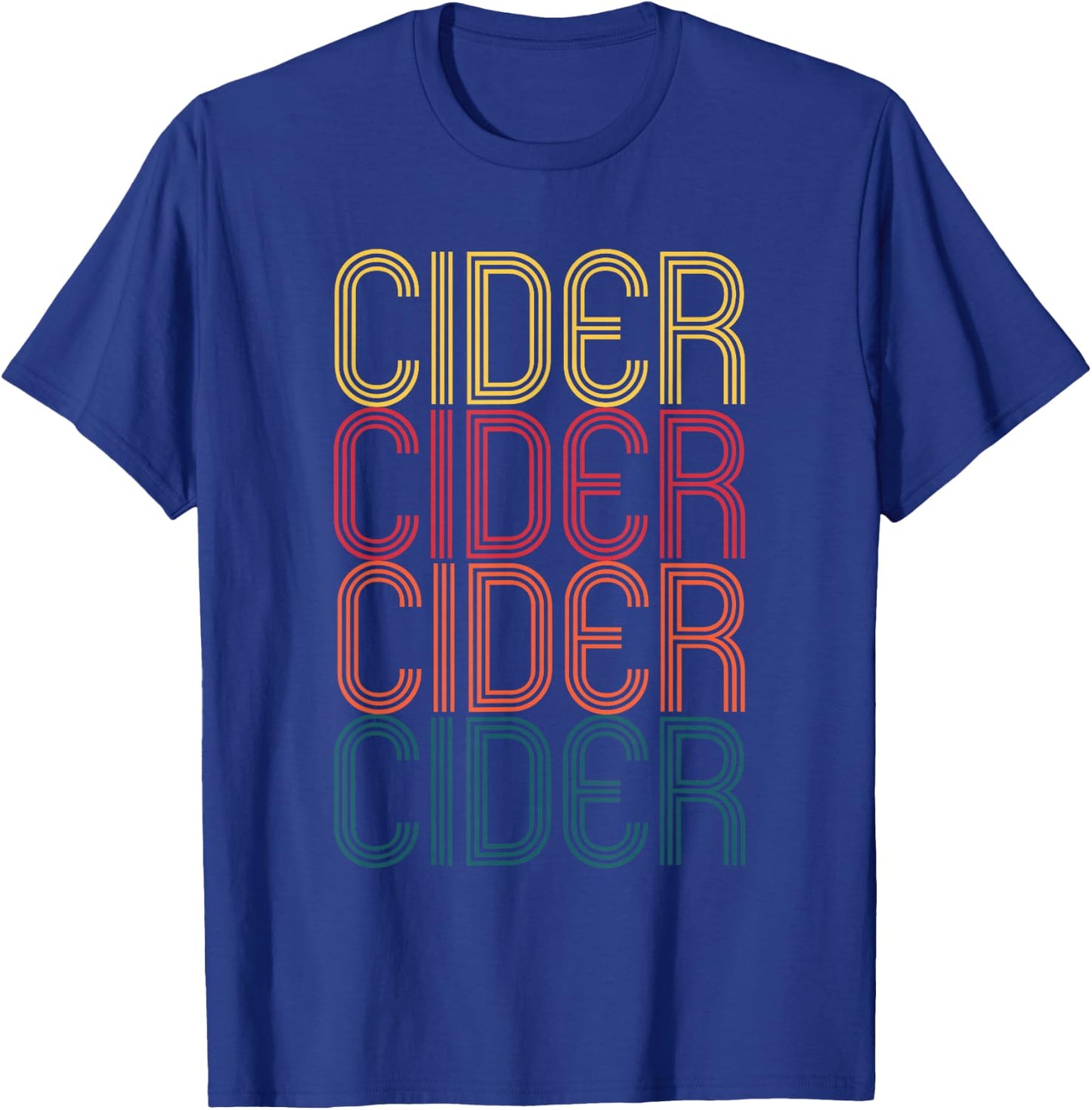 Retro Cider Wine Gift Cider Lover Vintage Cider T-Shirt - T-Shirt | Royal