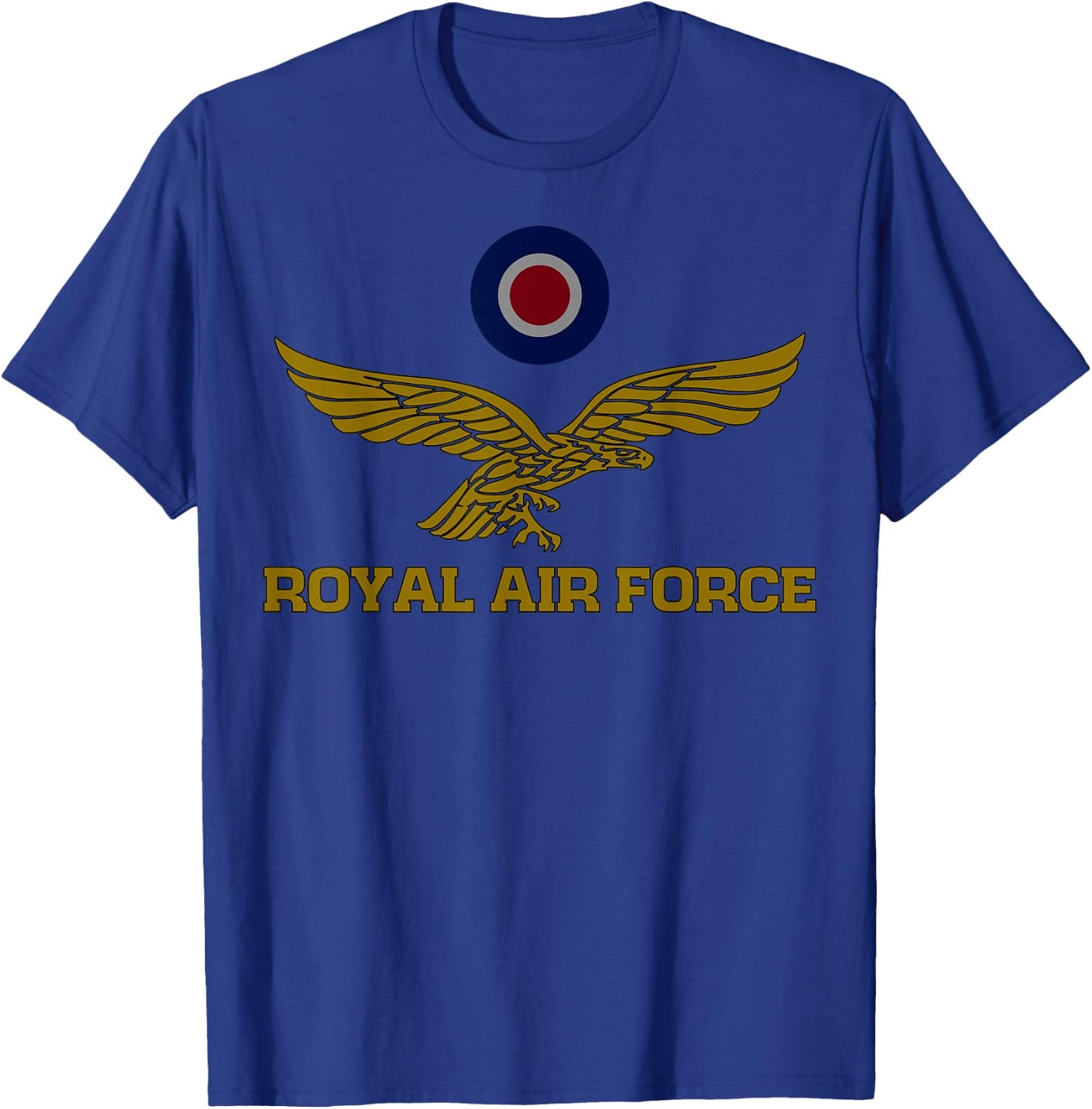 RAF Folks Ltd Women's RAF Roundel & Eagle Subdued - Grey, Small T-Shirt - T-Shirt | Royal