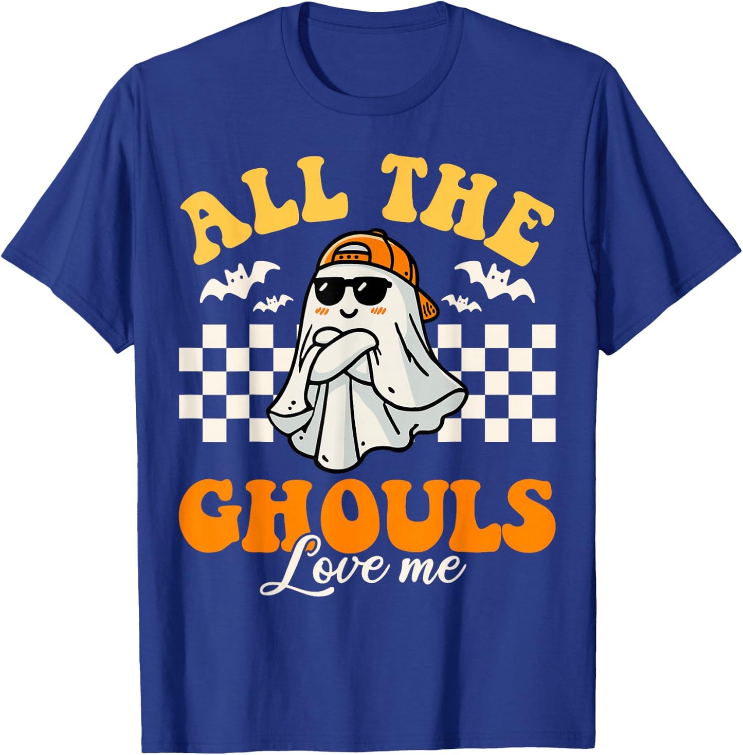 All The Ghouls Love Me Toddlers Halloween Boys Child Costume T-Shirt - T-Shirt | Royal