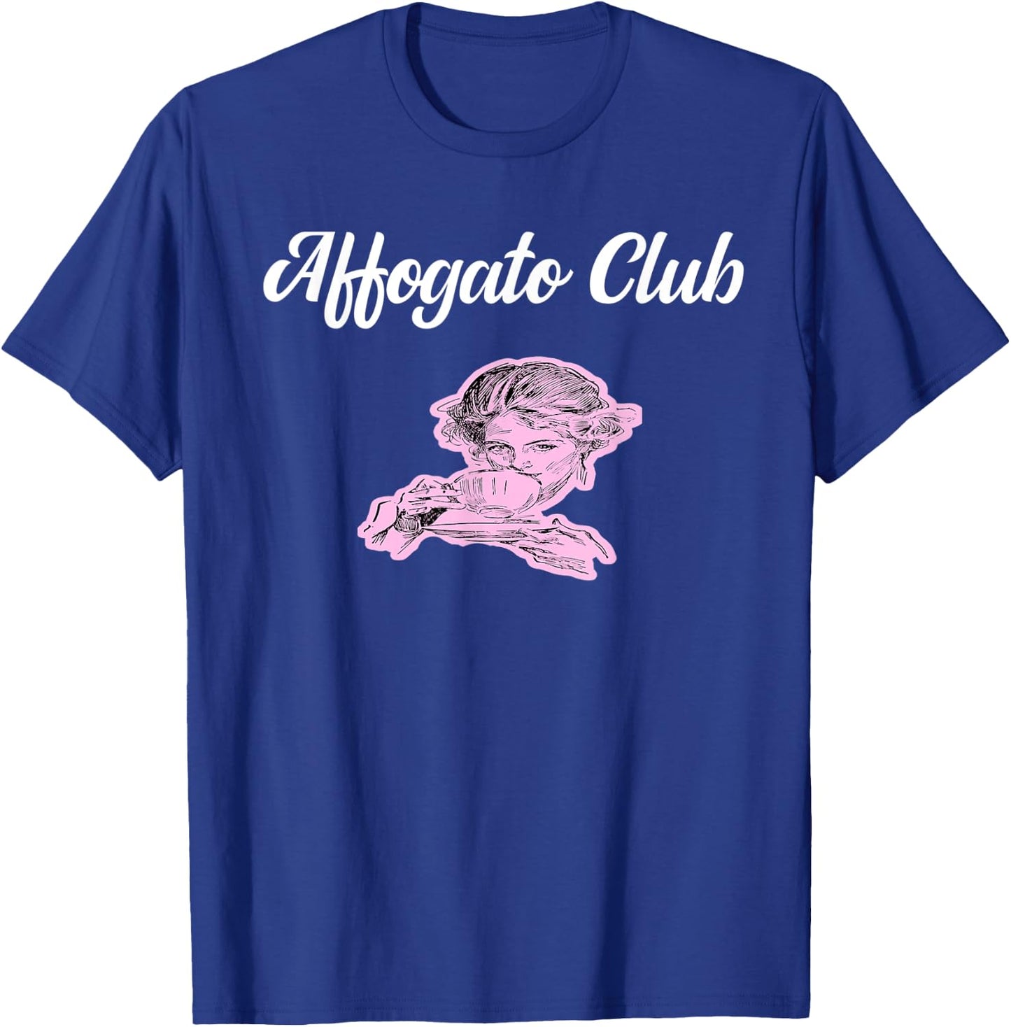 Affogato Al Caffe Ice Cream Coffee Dessert Lover Gift T-Shirt - T-Shirt | Royal