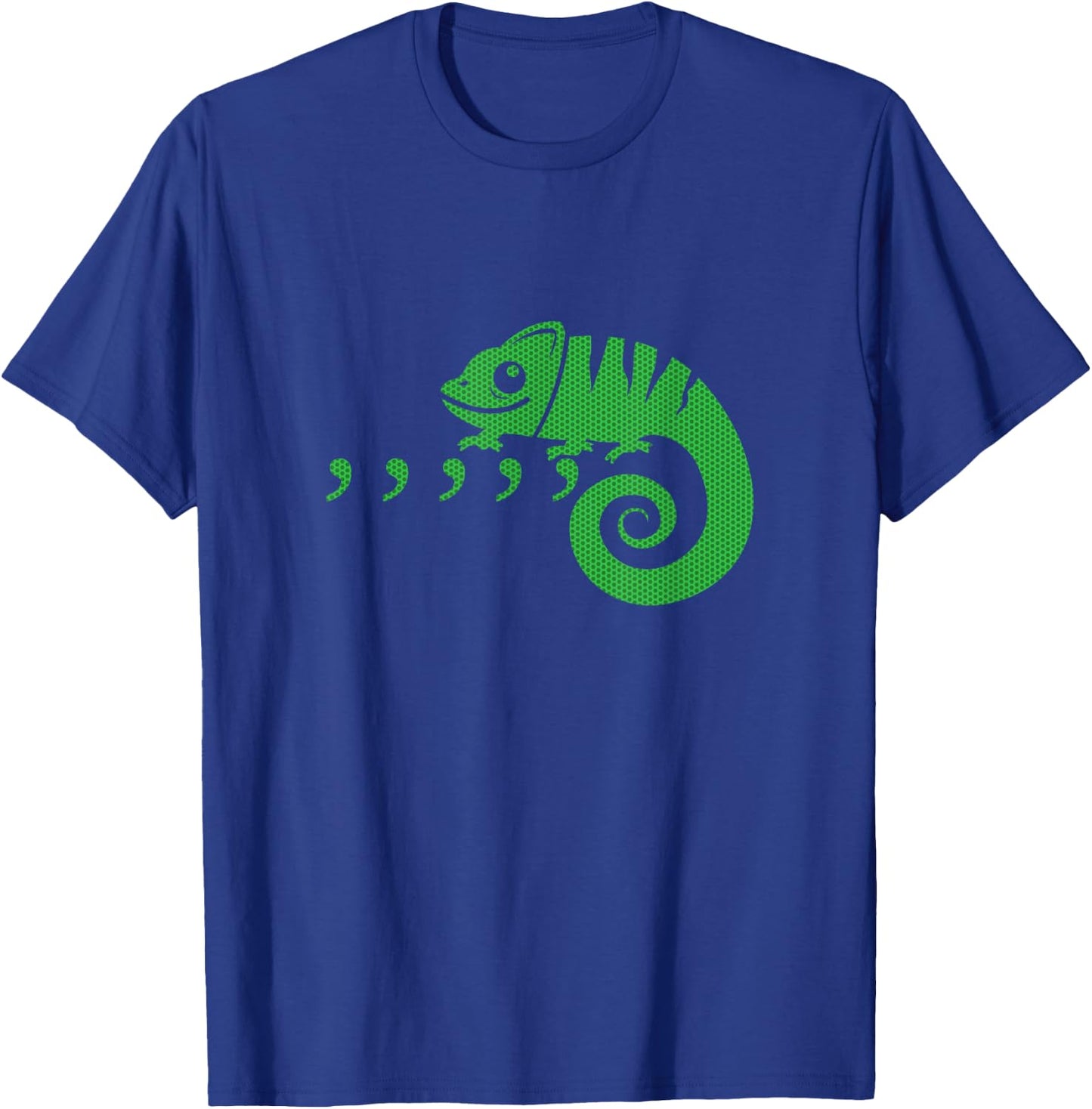 Comma Chameleon funny 80's pop music Karma print T-Shirt - T-Shirt | Royal
