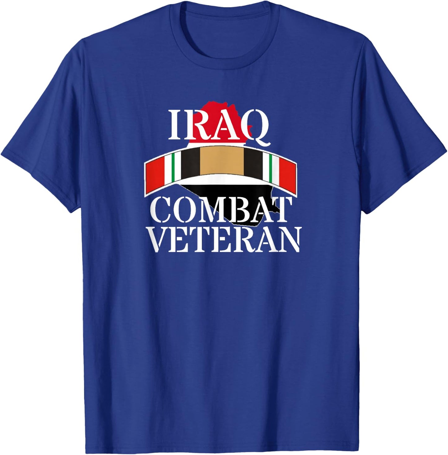 Military Operation Iraqi Freedom OIF Iraq War Ribbon T-Shirt - T-Shirt | Royal