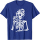 Skeleton Photography Camera Spooky Halloween Photographer T-Shirt - T-Shirt | Royal