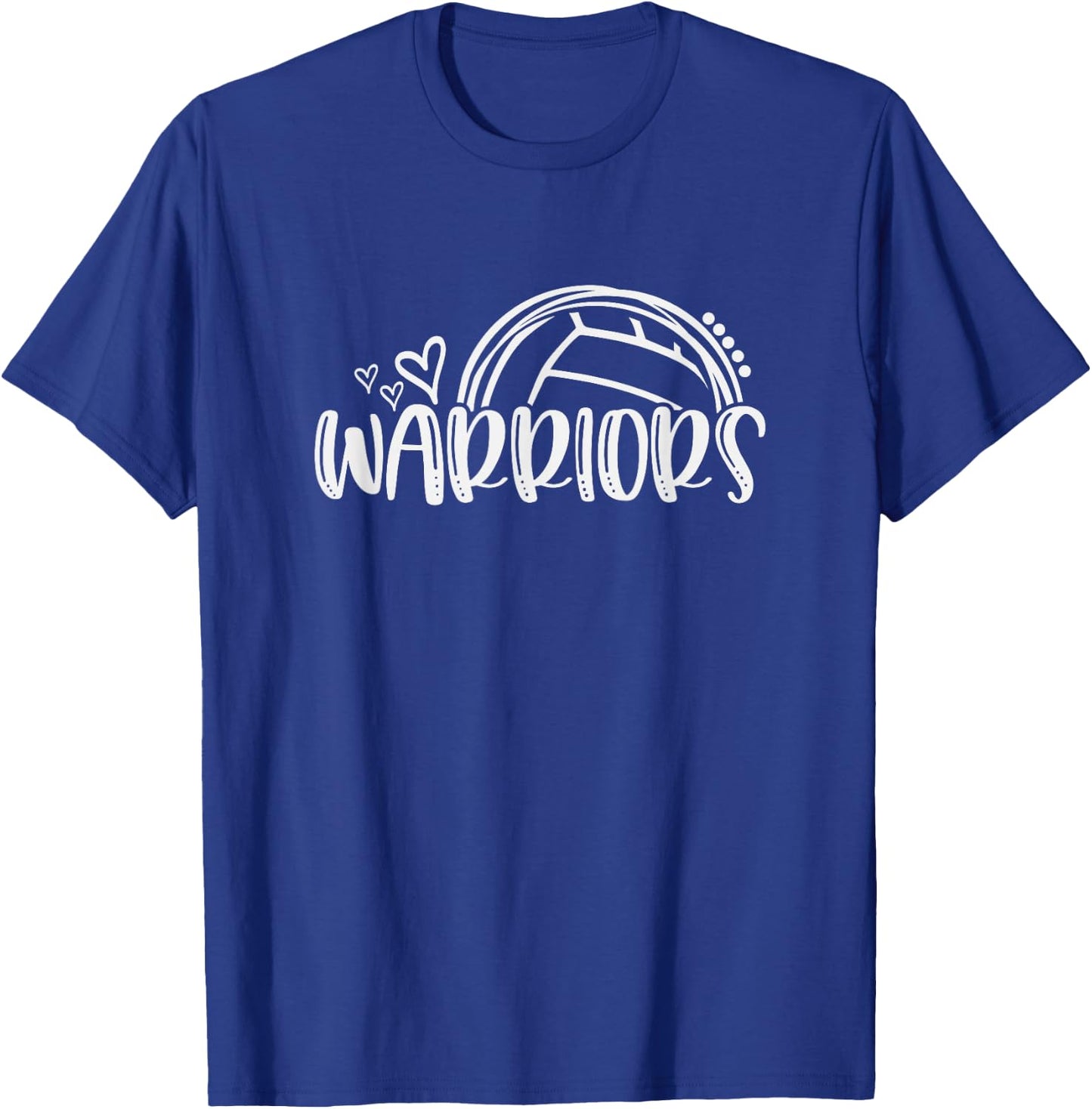 Volleyball Warriors School Sports Fan Team Spirit T-Shirt - T-Shirt | Royal