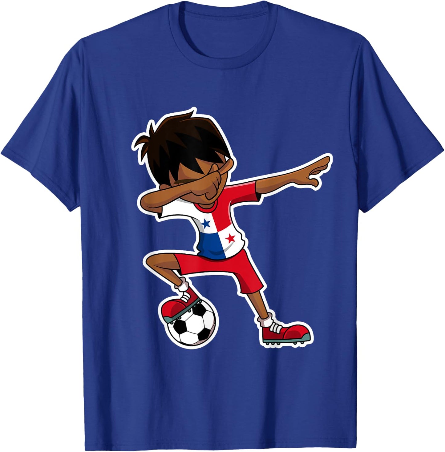 Dabbing Soccer Boy Panama Shirt, Panamanian Flag Jersey T-Shirt - T-Shirt | Royal