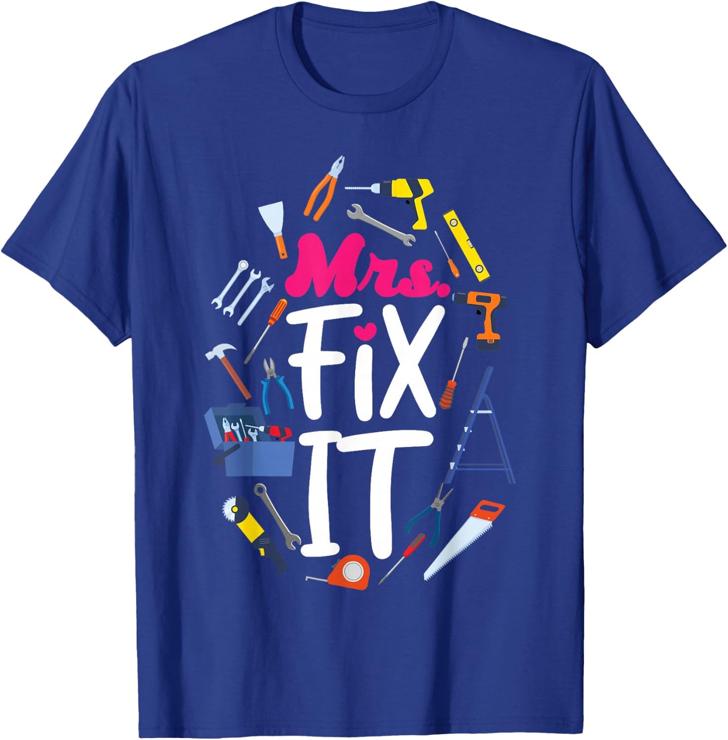 Handyman Vintage Mrs. Fix It T-Shirt - T-Shirt | Royal