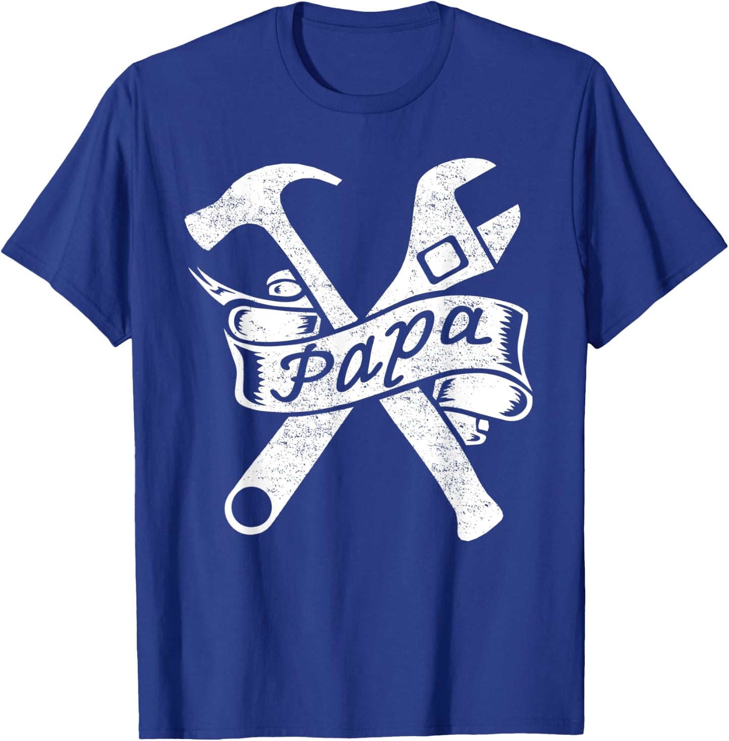 Car Mechanic Papa Wrench Hammer T-Shirt - T-Shirt | Royal