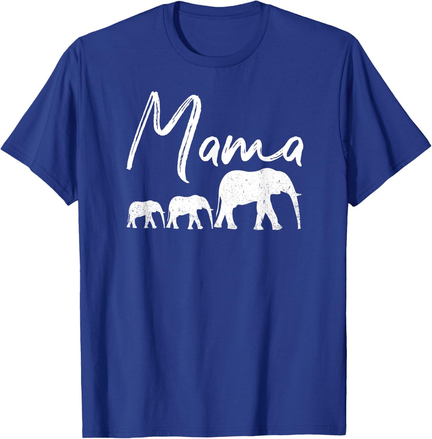 MAMA Shirt ELEPHANT Mother's Day Christmas Mommy Mom Best T-Shirt - T-Shirt | Royal