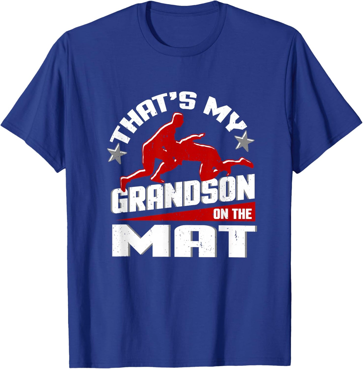 Wrestling Grandma Grandpa Shirt Wrestle Season Gift T-Shirt - T-Shirt | Royal