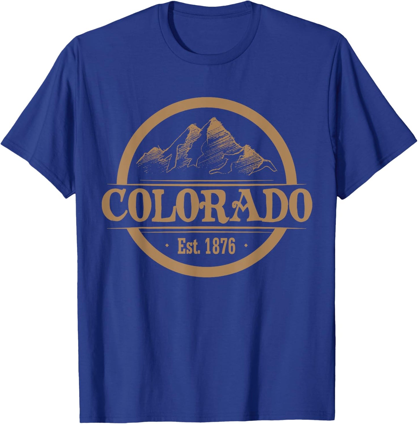 Colorado Souvenir Mountains T-Shirt - T-Shirt | Royal