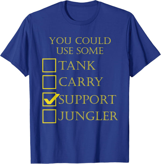 Funny Gaming League Support T-Shirt - T-Shirt | Royal