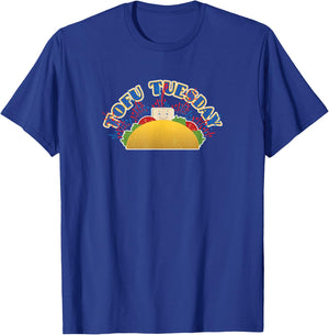 Tofu Tuesday Funny Vegan Vegetarian Taco Bar T-Shirt - T-Shirt | Royal