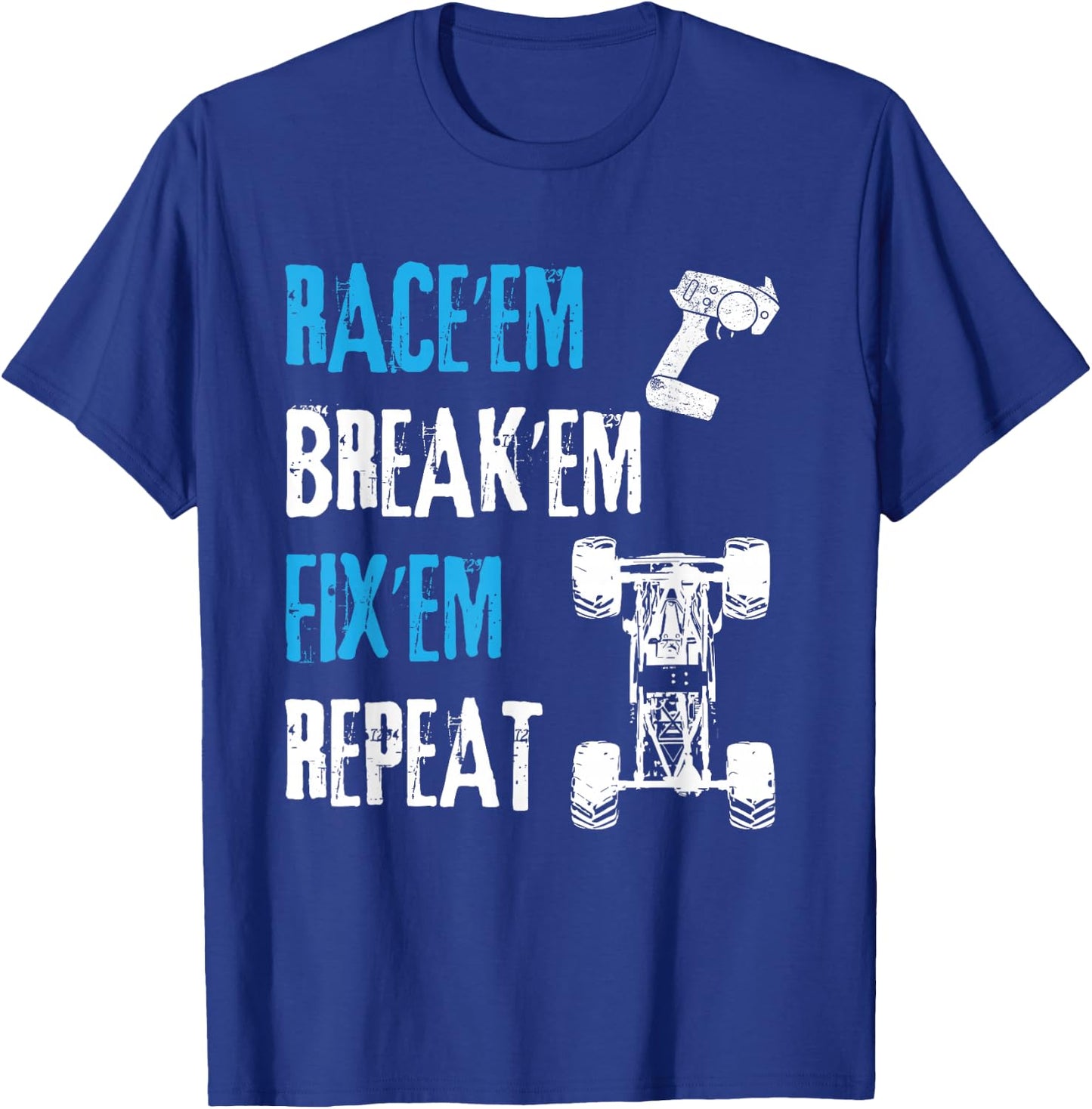 RC Car Remote Control Racing T Shirt Gift T-Shirt - T-Shirt | Royal