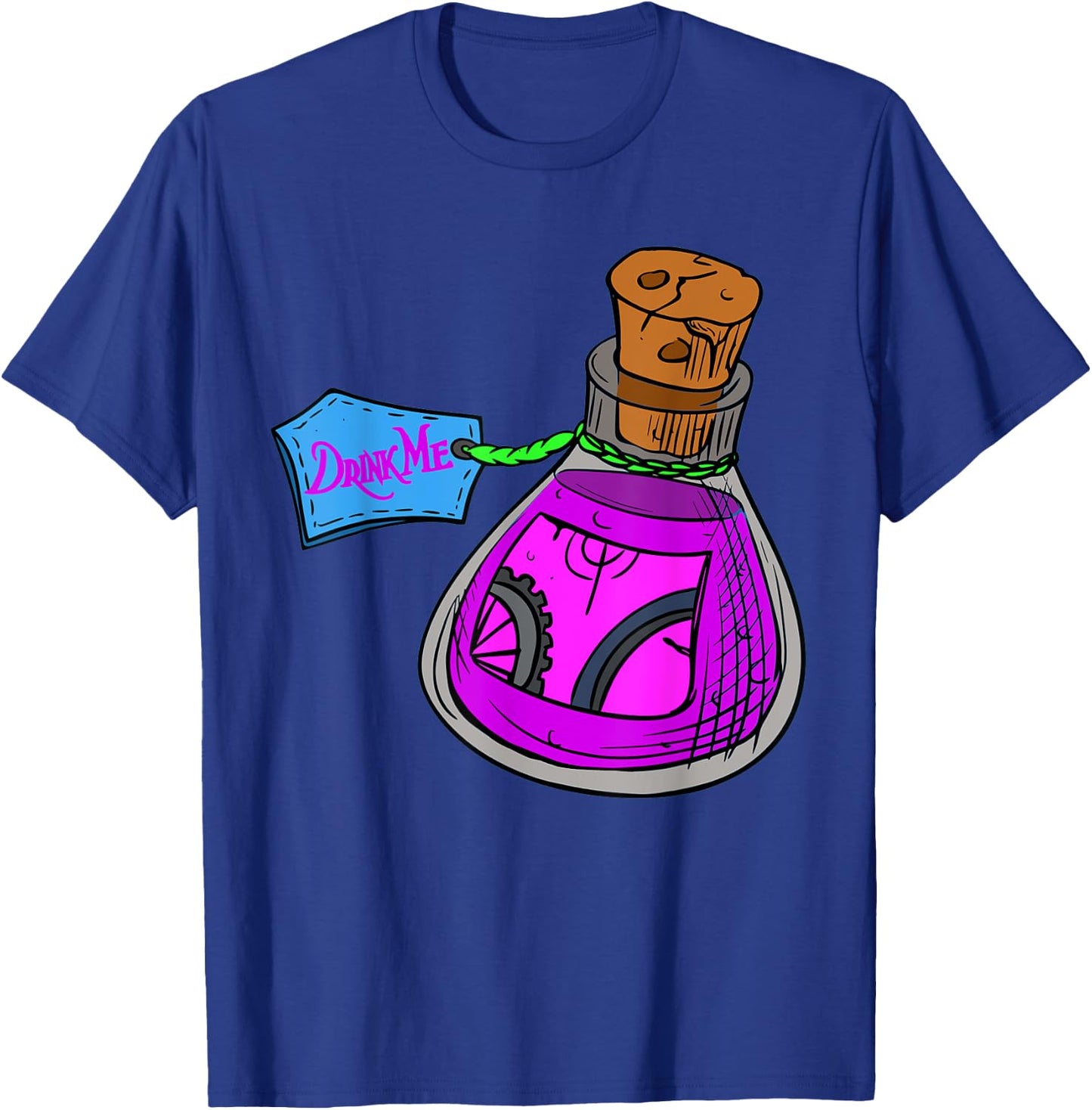 Alice in Wonderland Drink Me Bottle T-Shirt - T-Shirt | Royal