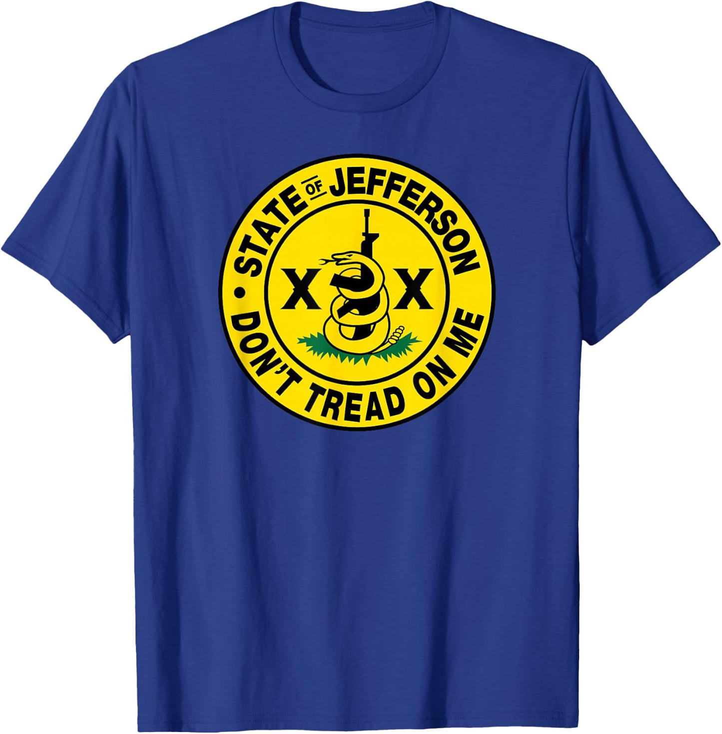 State of Jefferson Don't Tread Seal T-Shirt - T-Shirt | Royal