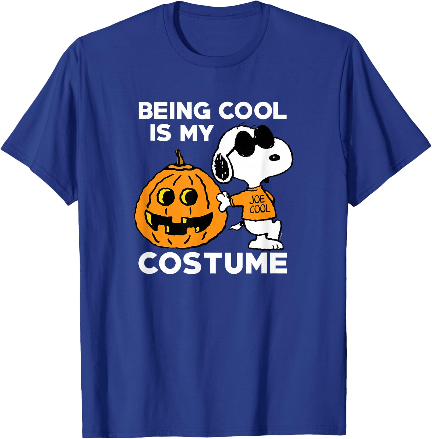 Peanuts Snoopy Cool Halloween Costume T-Shirt - T-Shirt | Royal