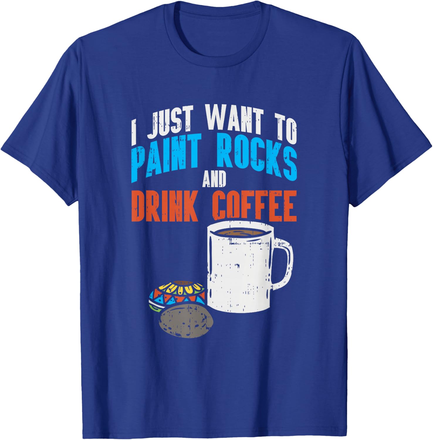 Rock Painting Adults Design for a Rock Painter T-Shirt - T-Shirt | Royal