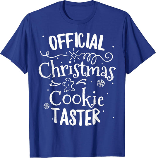 Official Christmas Cookie Button Baking Baker Holiday Xmas T-Shirt - T-Shirt | Royal