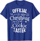 Official Christmas Cookie Button Baking Baker Holiday Xmas T-Shirt - T-Shirt | Royal