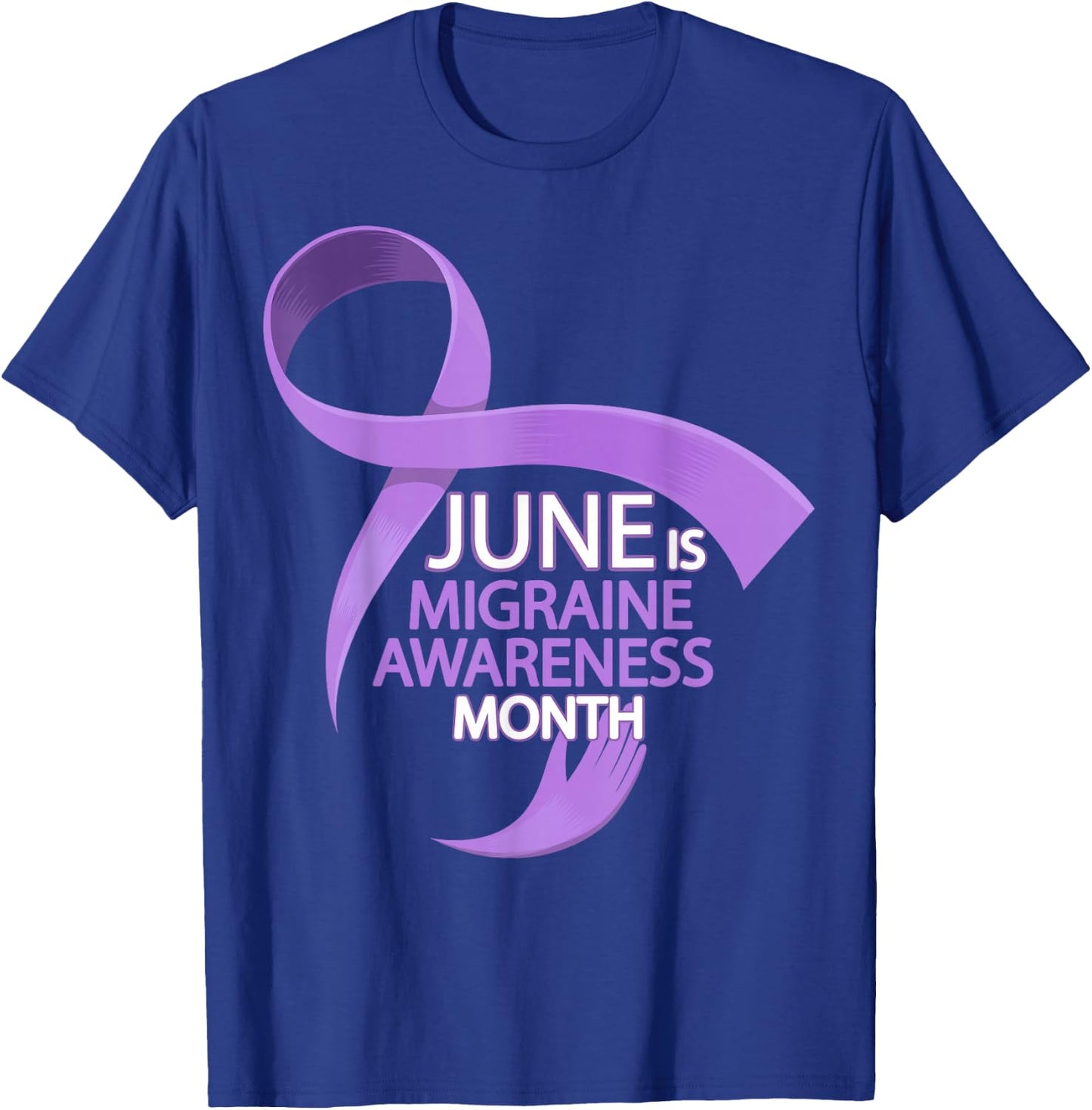 June Is Migraine Awareness Month T Shirt - Migraine T-Shirt - T-Shirt | Royal