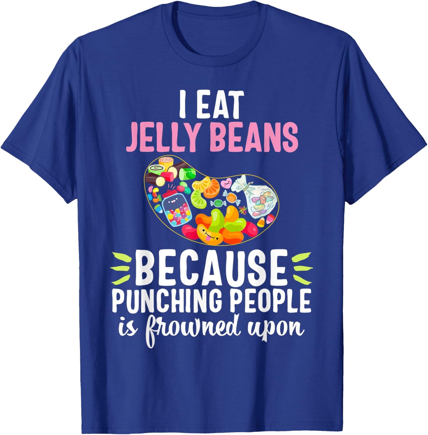Jelly Bean Soft Sugar Candy Fruity Juicy Kids Gift T-Shirt - T-Shirt | Royal