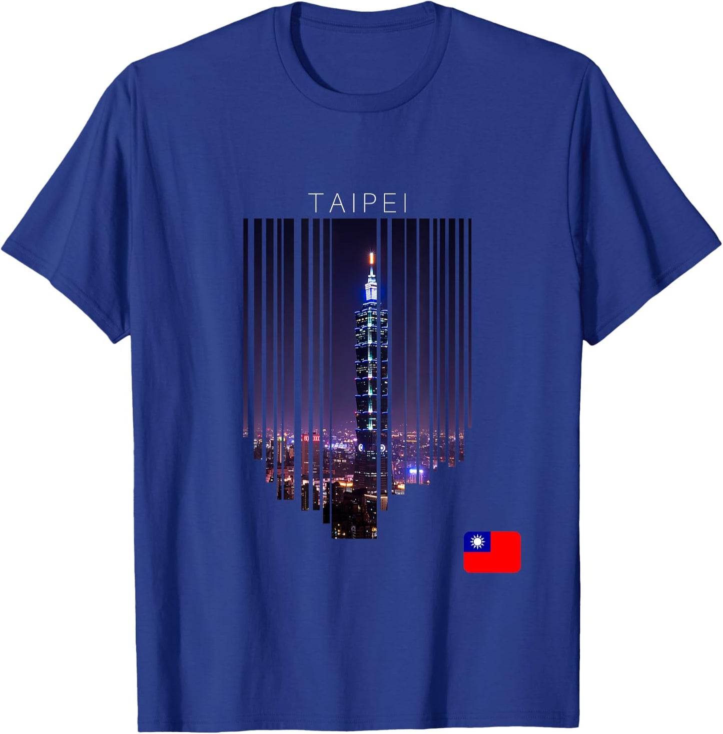 Taipei Taiwan Flag T-Shirt - T-Shirt | Royal