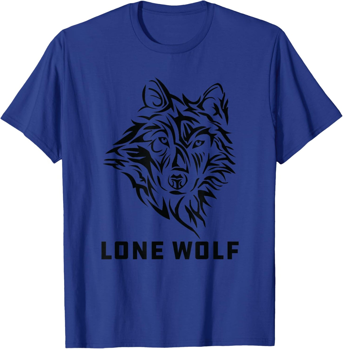 Lone Wolf Tribal Northern Men Women Boys Children T-Shirt - T-Shirt | Royal