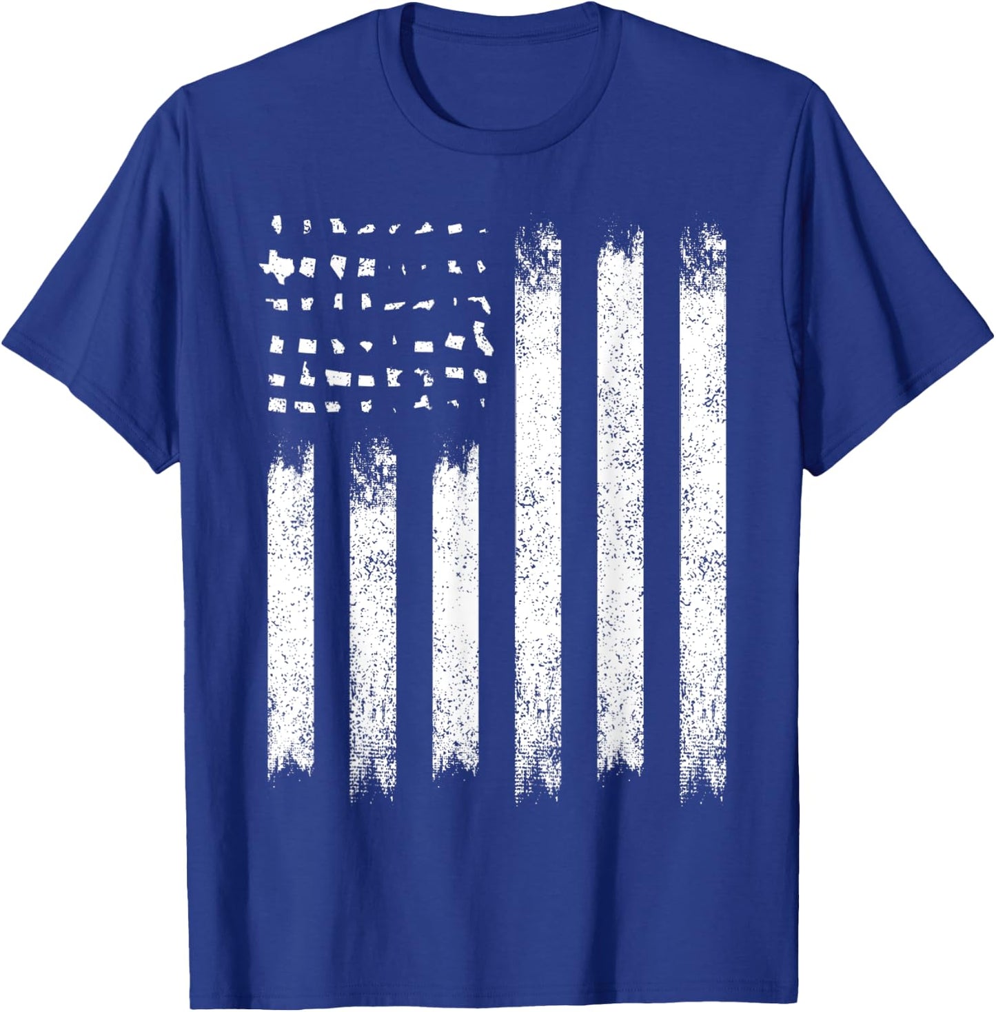 Vintage American Flag USA Patriotic gift Flags T-Shirt - T-Shirt | Royal