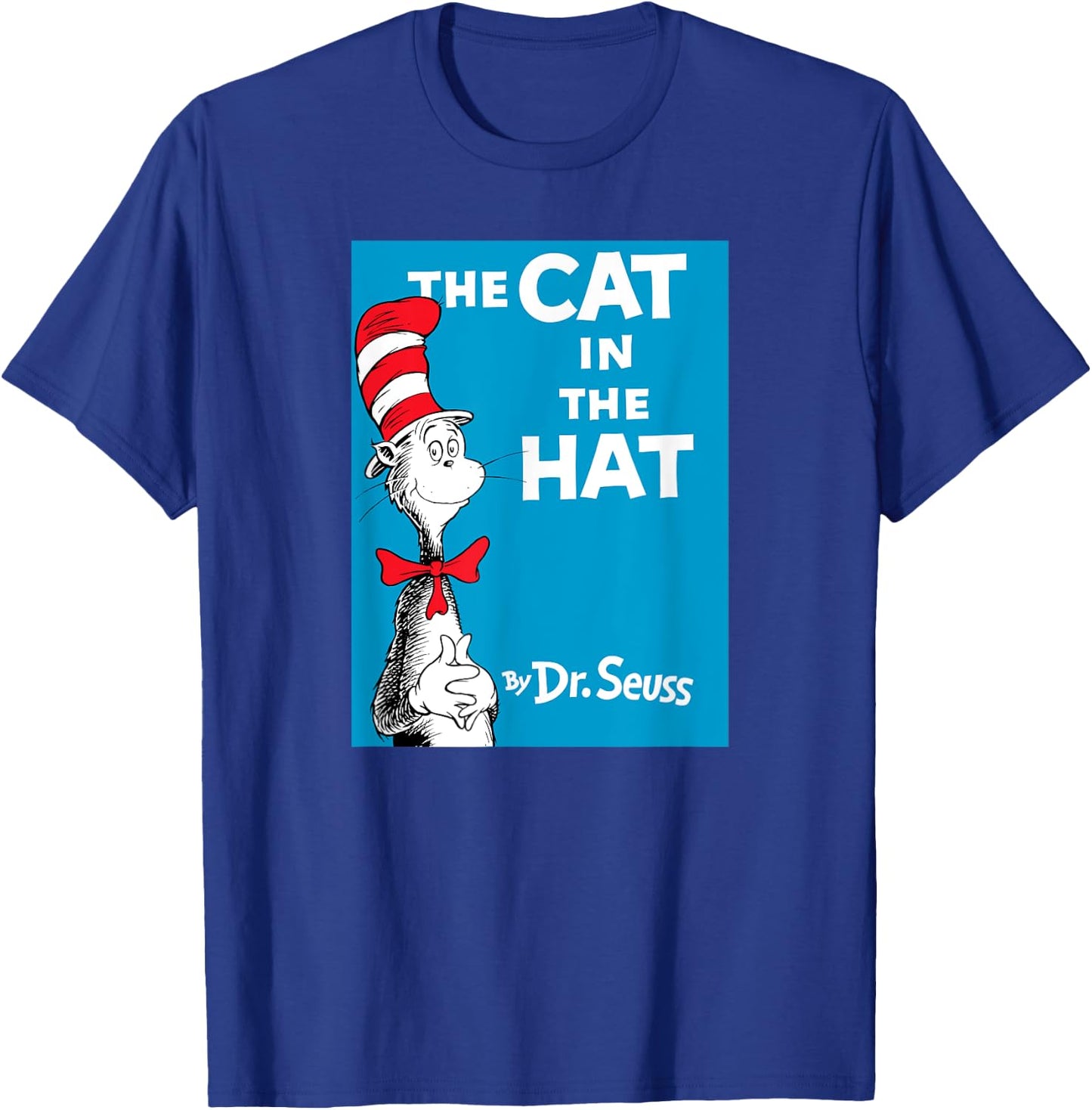 Dr. Seuss The Cat in the Hat Book Cover T-Shirt - T-Shirt | Royal
