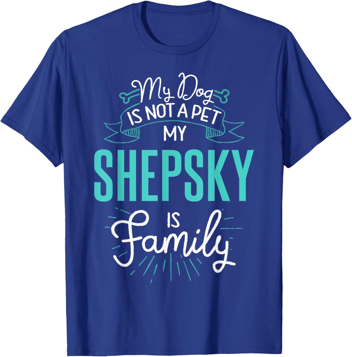 Cute Shepsky Shirt Family Dog Gift Men T-Shirt - T-Shirt | Royal