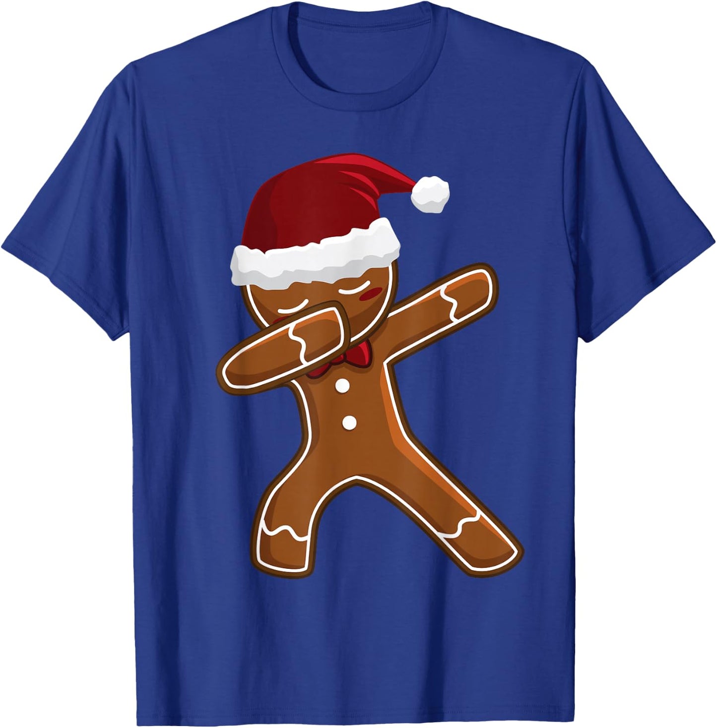Christmas Dabbing Gingerbread Dab Pose Kids Boys Girls Xmas T-Shirt - T-Shirt | Royal